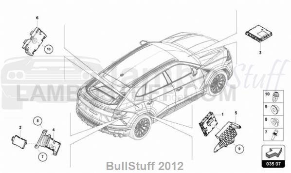 2021 Lamborghini URUS URUS USA TV TUNER (035.07.00)